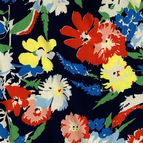 Chaps sz S Skirt Elastic Waist Floral Print Knee Length New NWT - Picture 2 of 8